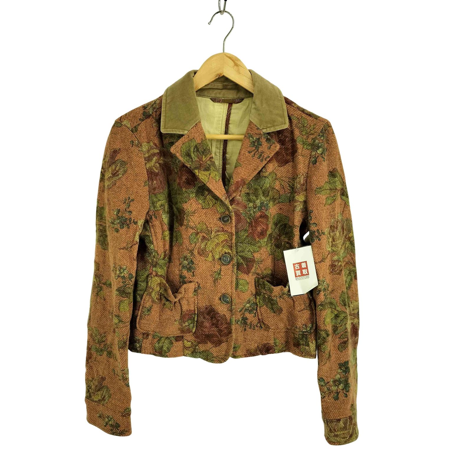 エトロ ETRO シルク混 ゴブラン フラワー テーラードジャケット