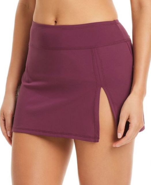 送料無料 ブルーロッドビーティー レディース スカート ボトムス High-Waist Swim Skirt Plum