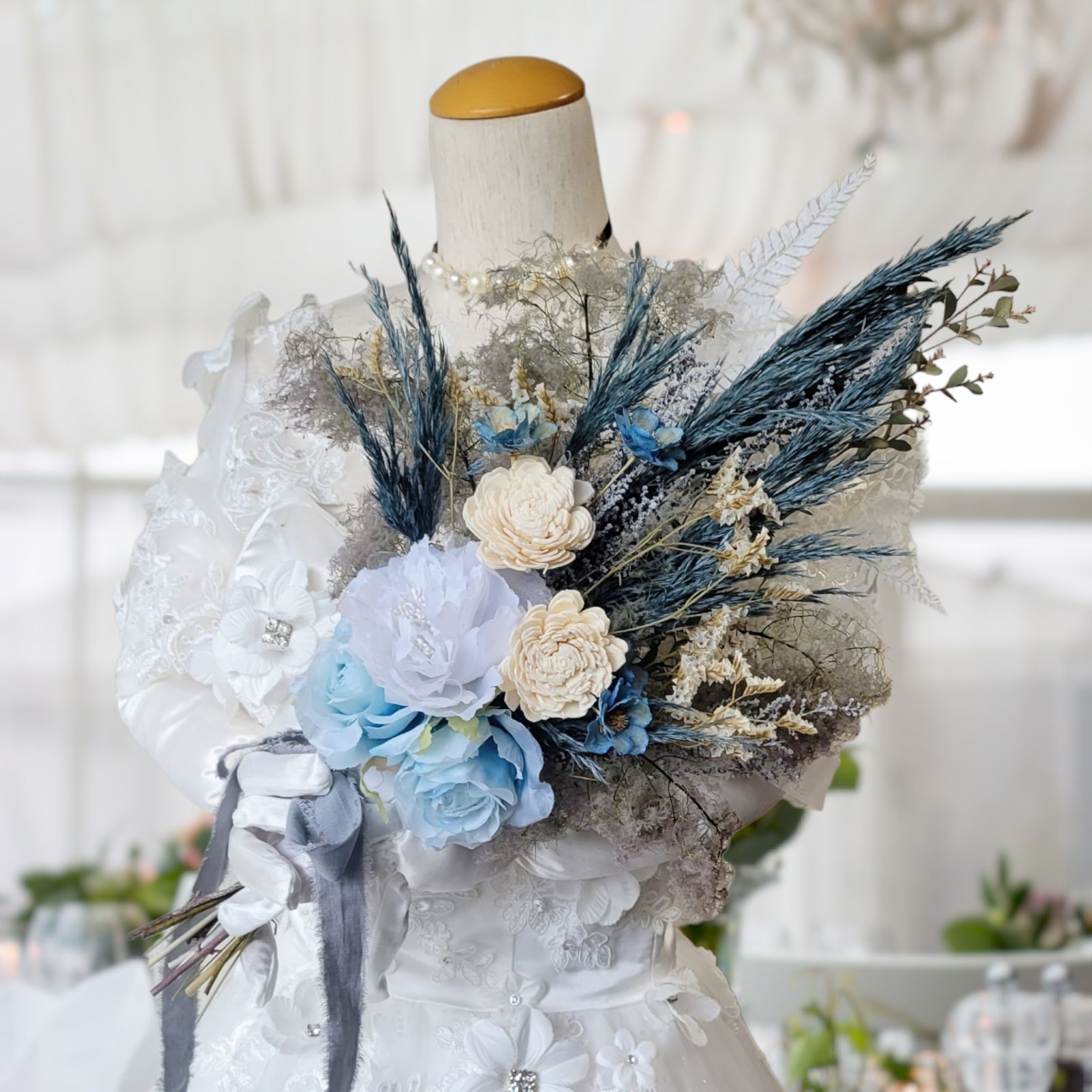 フォロー割クーポン付♡ふわふわローズと芍薬のブーケ♡ウェディング  