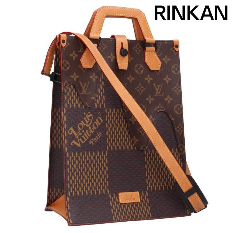 ルイヴィトン ×ニゴ― N40355|ミニトート ダミエエベヌジャイアントショルダートートバッグ メンズ