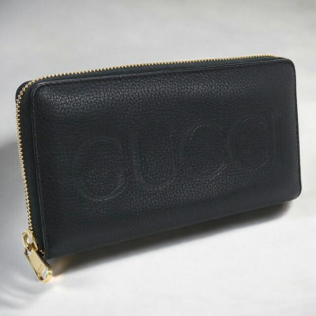 グッチ GUCCI 長財布ラウンドファスナー メンズ 658691 GUCCI ロゴ