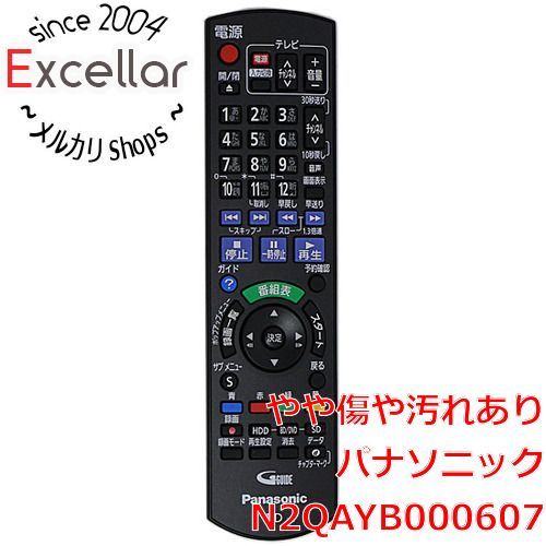 bn:0] Panasonic ブルーレイディスクレコーダー用リモコン N2QAYB000607 - メルカリ