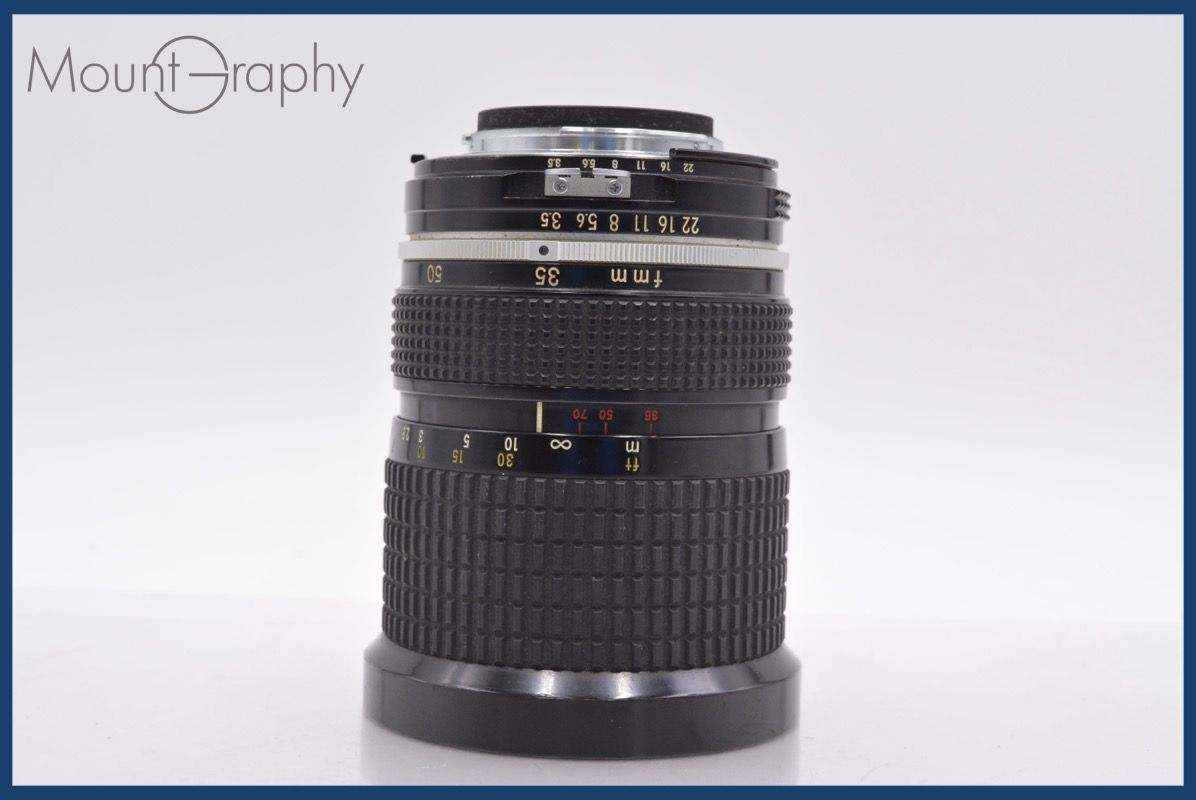 実用 ニコン Nikon Zoom-NIKKOR 35-70mm F3.5 Ai 後キャップ付 完動 同梱可 mj5087