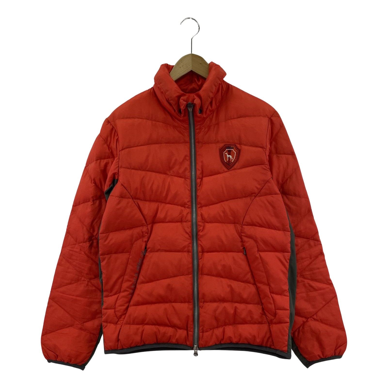 adabat アダバットダウンジャケット size46/レッド×グレー - メルカリ