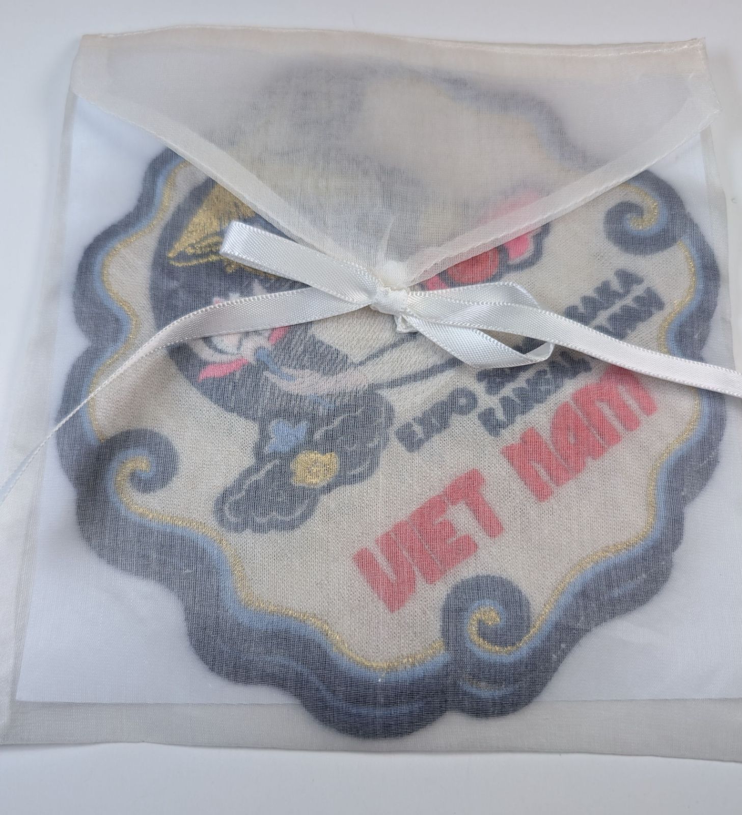 新品 刺繍コースター 1枚 限定デザイン ベトナム パビリオン 限定 関西