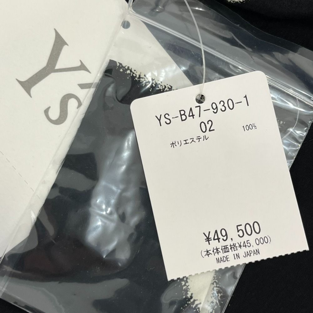 Y’s (ワイズ) ヨウジヤマモト　ノースリーブ ブラウス＊ ワイズ 長袖シャツ 黒 ノーカラー Y's ヨウジヤマモト YOHJI