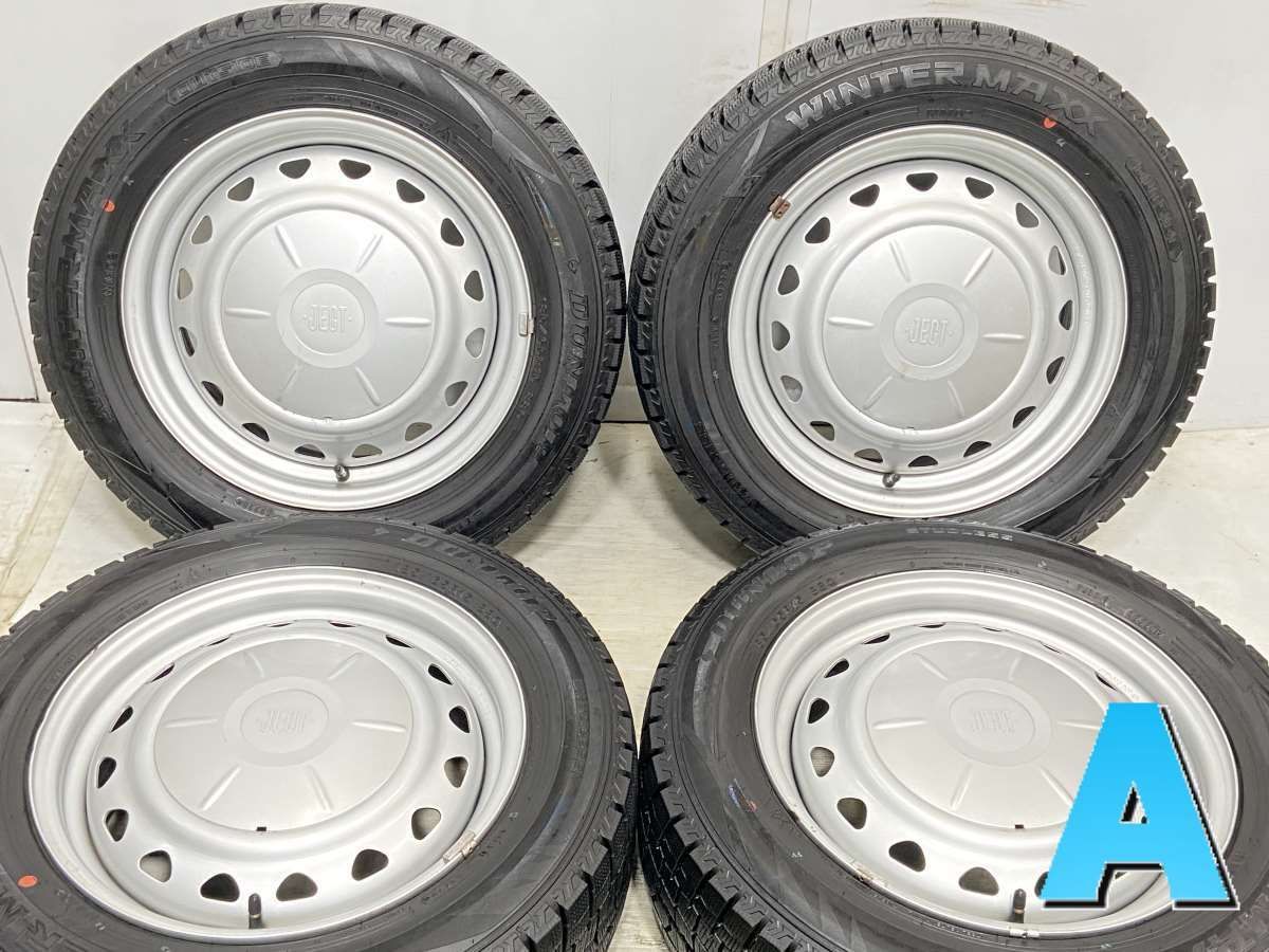 185/65R15  nダンロップ ウィンターマックス WM02 n　 JECT n15x6.0  100/114.3-4穴 n中古タイヤ スタッドレスタイヤ ホイールセット 4本セットn w15230126043