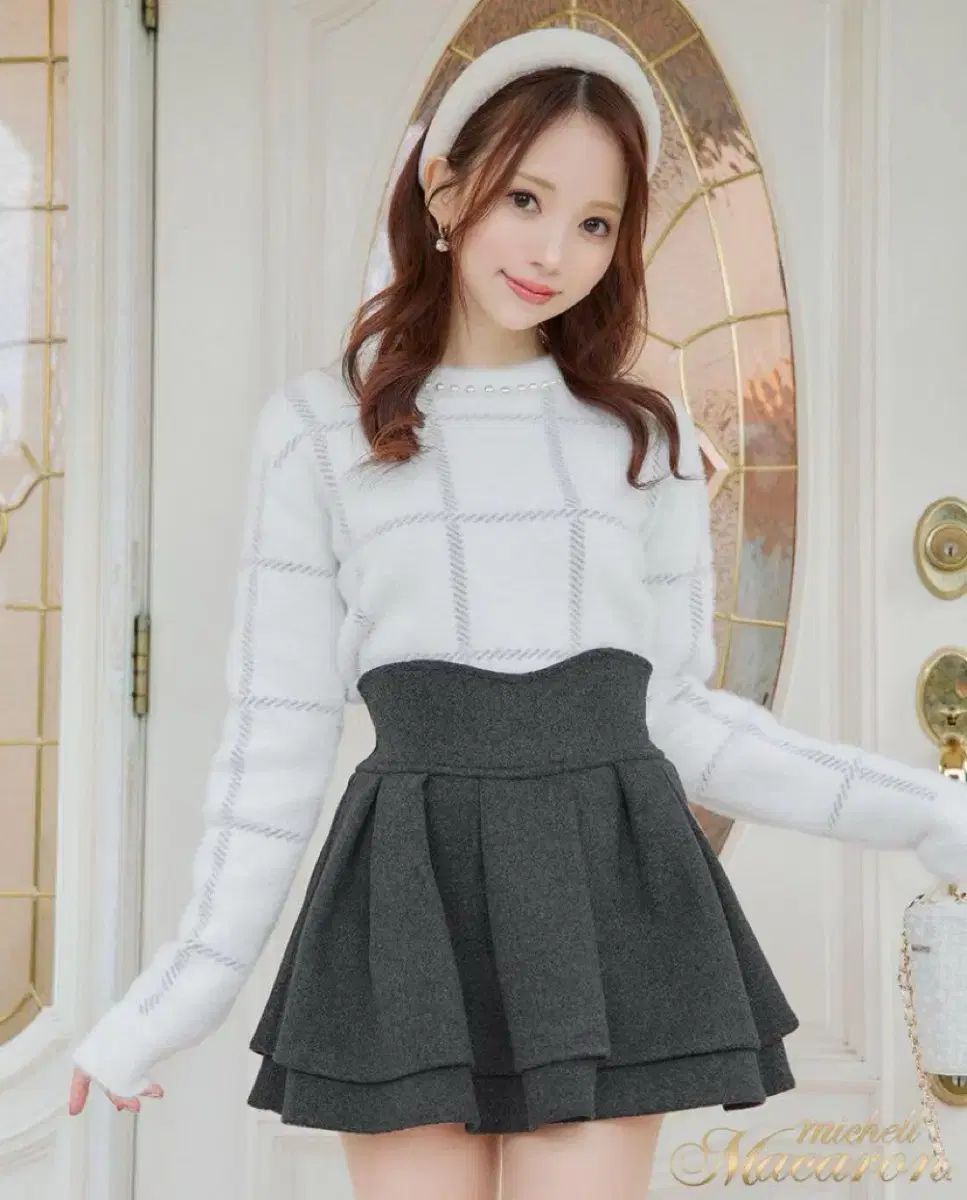 魅了された ミシェルマカロン ウール ミ覚 スカート 量産型 スナ系 ピウム ロジータ リズリサ エブリン