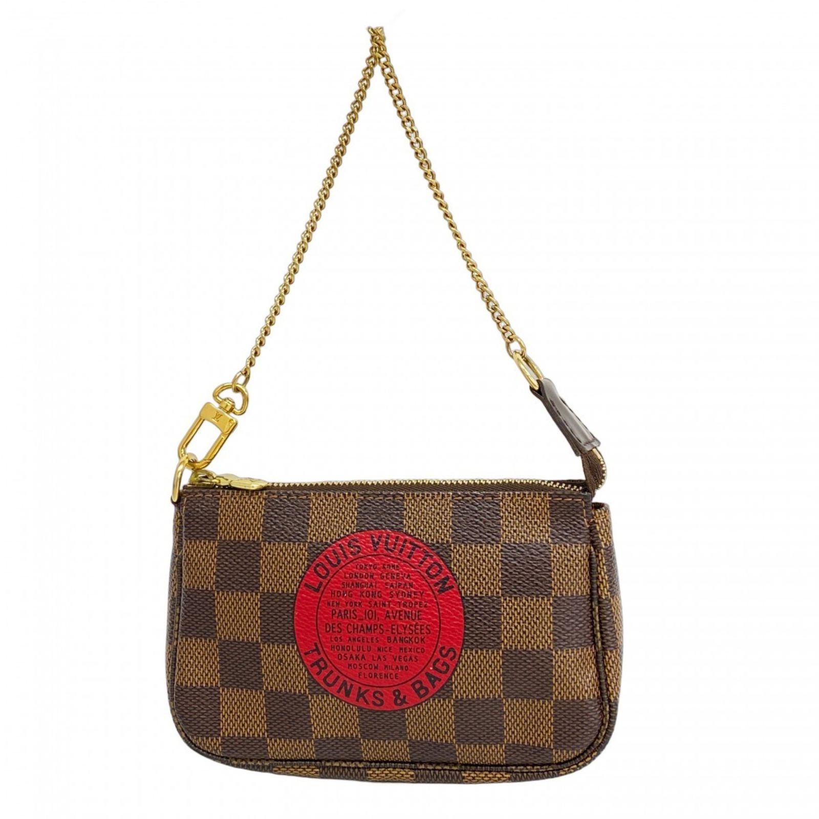 ルイ ヴィトン Louis Vuitton ルイ ヴィトン ポーチ ダミエ ミニ ポシェットアクセソワール N58011 エベヌレディース