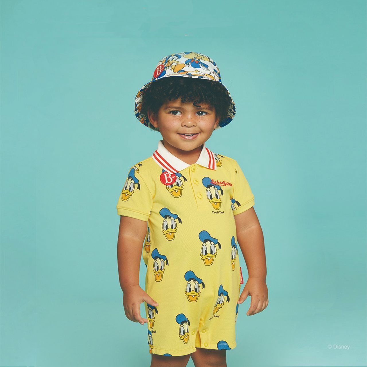 【BEBE DE PINO】ベベドピノ　ドナルドダック　オーバーオール　サイズ85