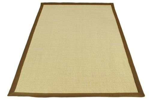サイザル カーペット 5カラー選択 200×300cm 約3.5畳 3.5畳 ラグ 絨毯 敷物 マット じゅうたん 麻 100%天然素材 自然素材 滑り止め付き 長方形 オール sisal-red-200-300 (カラー:カーキ)(カーペットカラー:カラー)