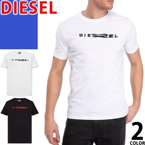ディーゼル DIESEL Tシャツ メンズ 半袖 ロゴ クルーネック 丸首