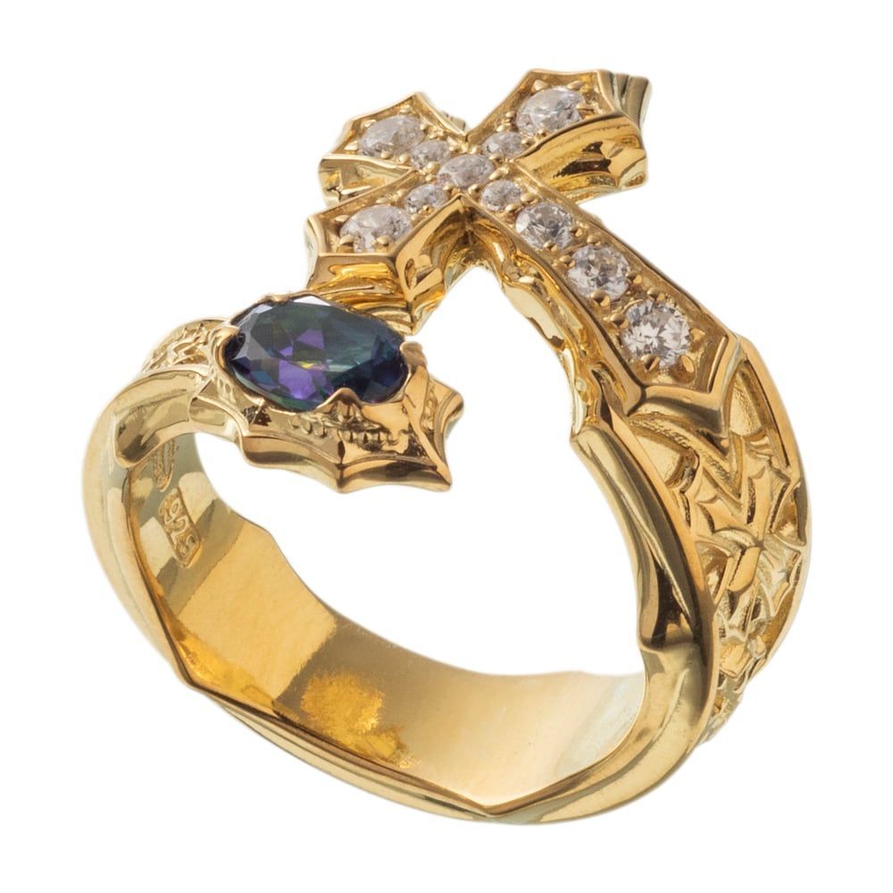 タイニーパヴェクロスリング アルテミスクラシック シルバー ジュエリーブランド