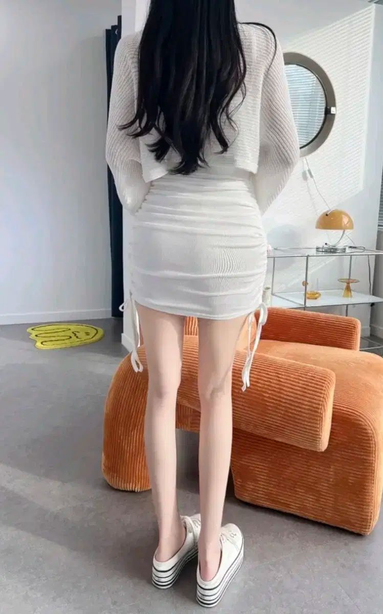 ボレロドレスセット セットアップ シャーリングワンピース アイレットボレロ コルセットカーディガン