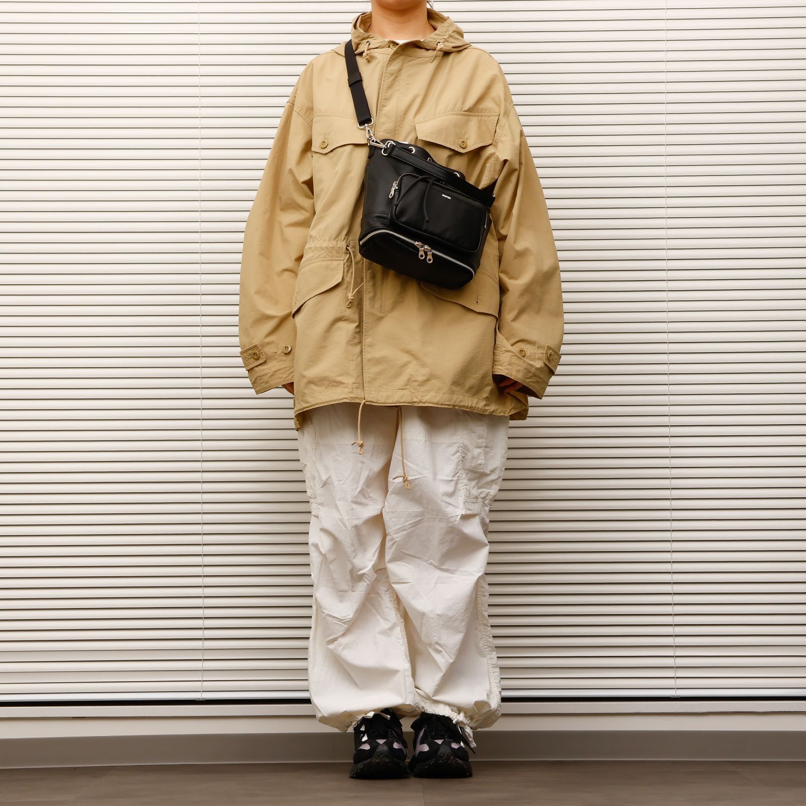 FADEN ファーデン Leather High Spec Kinchaku Bag「008_Lou_Parallel 