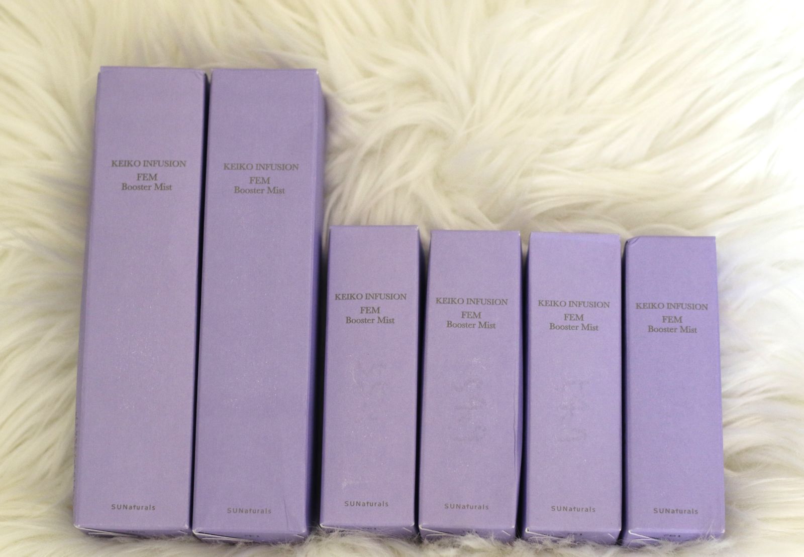 KEIKOインフュージョンフェムブースターミスト 内容量 100ml中約9割程残っています×1箱＋♥×1箱 ＋30ml♥×4箱 セット