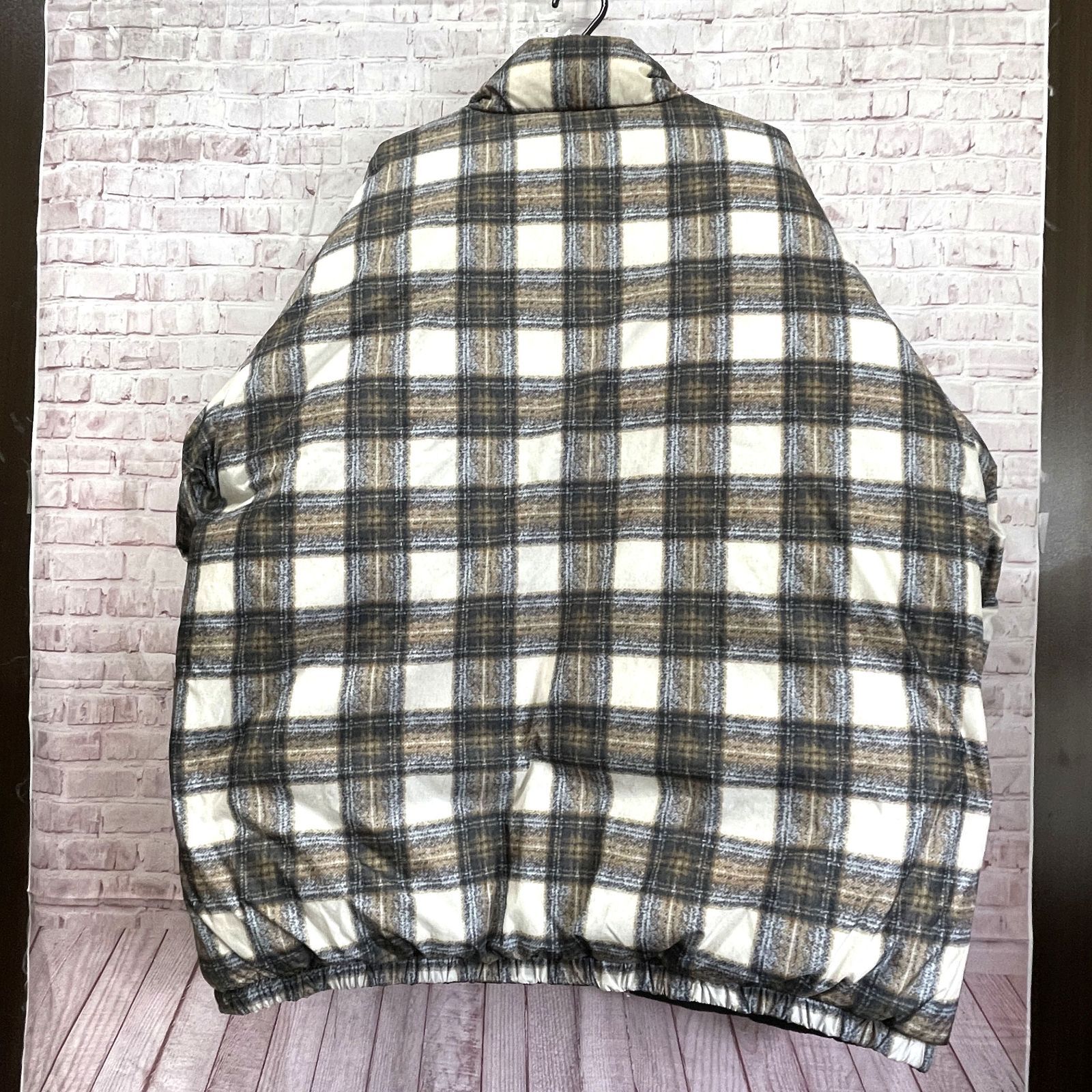 良品 DAIRIKU Check Nylon Reversible Down M - メルカリ