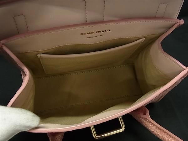 □極上□本物□新品同様□ SONIA RYKIEL ソニアリキエル パイソン 2WAY