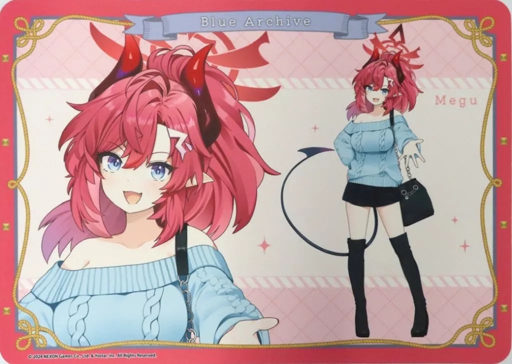 中古】雑貨 下倉メグ ラバーマット 「ブルーアーカイブ ～先生といく