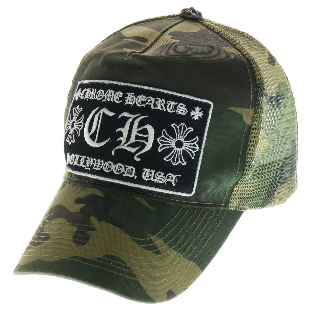【RV】Chrome Hearts カモフラージュキャップ クロムハーツ CHROME HEARTS CH プラス丸パッチ デニム ベース
