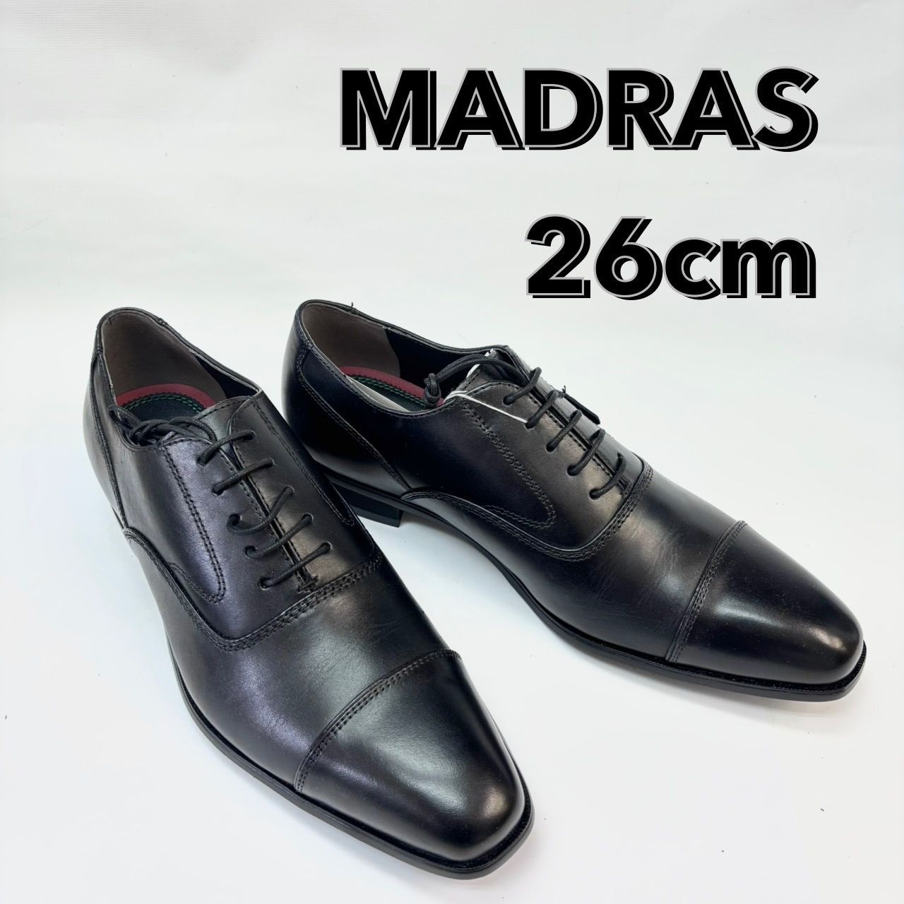 068 新品未使用 26㎝ EEE マドラス メンズ 靴 MADRAS INC. 革靴