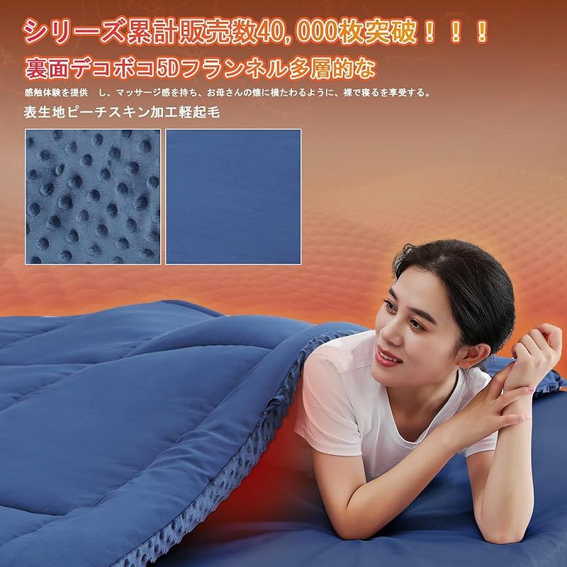 songlibin 掛け布団 シングル 冬用 布団単品 5Dミンキードット