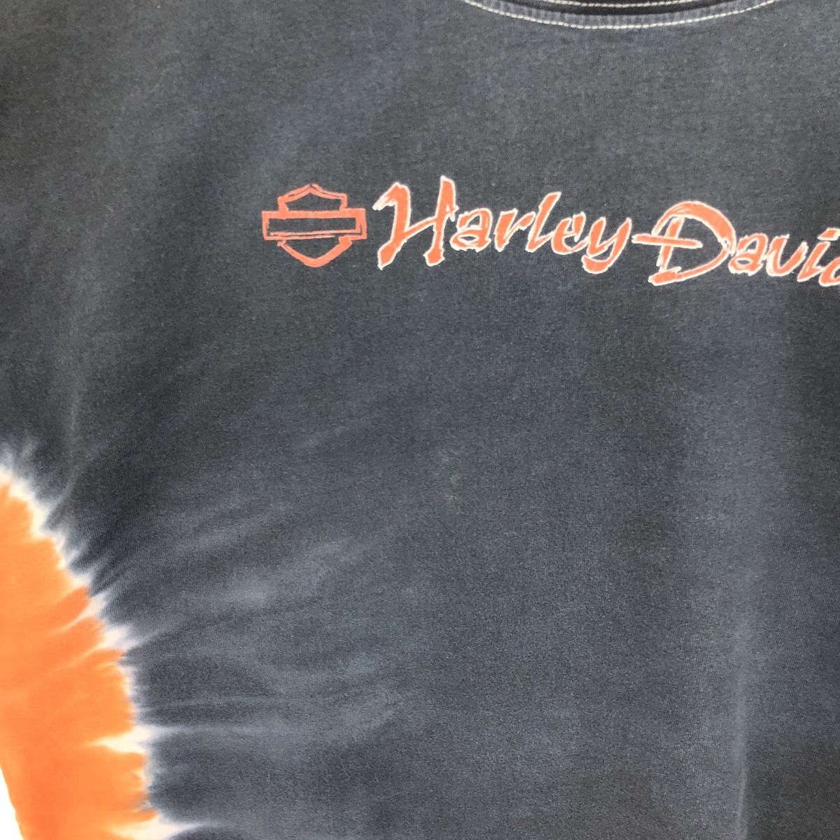希少 HARLEY DAVIDSON ロンT ハーレーダビッドソン タイダイ 古着 00年代 ハーレーダビッドソン Harley-Davidson タイダイ柄
