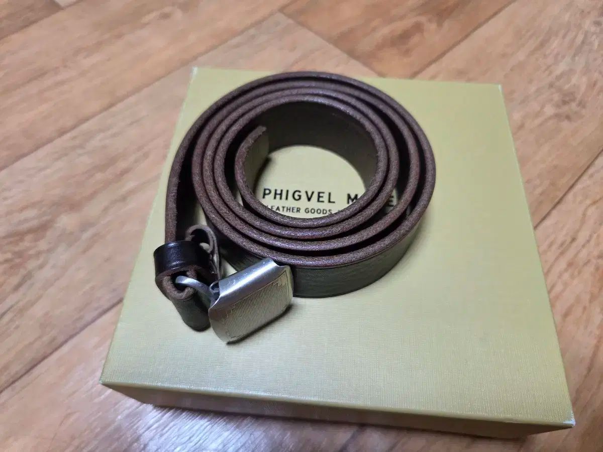 Phigvel ヒコック ベルト ブラウン