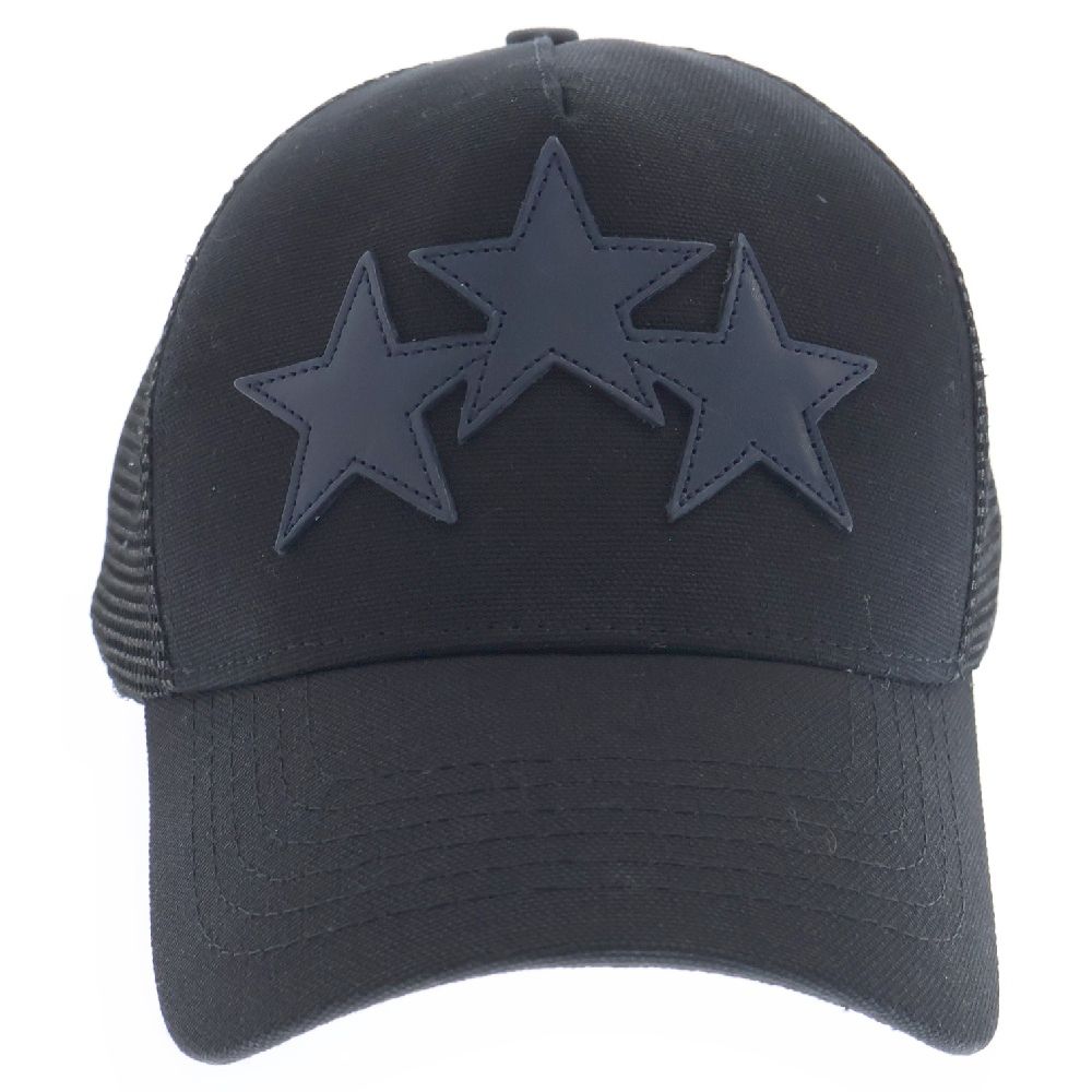 AMIRI (アミリ) THREE STAR MESH CAP スリースター レザーロゴワッペン