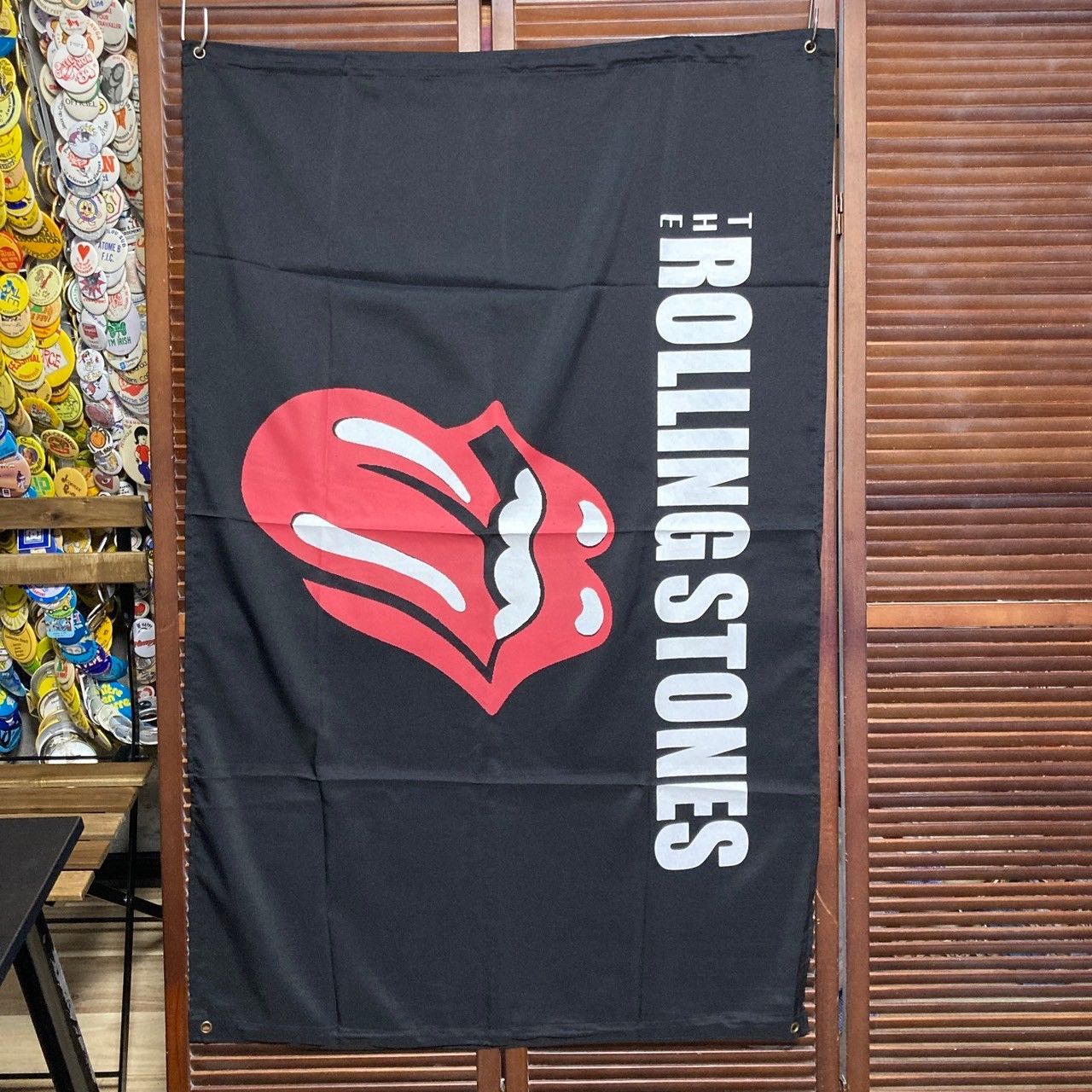 タペストリーローリングストーンズ ROLLING STONES バンド 新品 アクセサリー 小物 メンズ レディス ハンカチ 総柄 ペイズリー クレジット USA EU paris 象 古着 ビンテージ 70s ~ 80s 90s 00s ヴィンテージ 他 