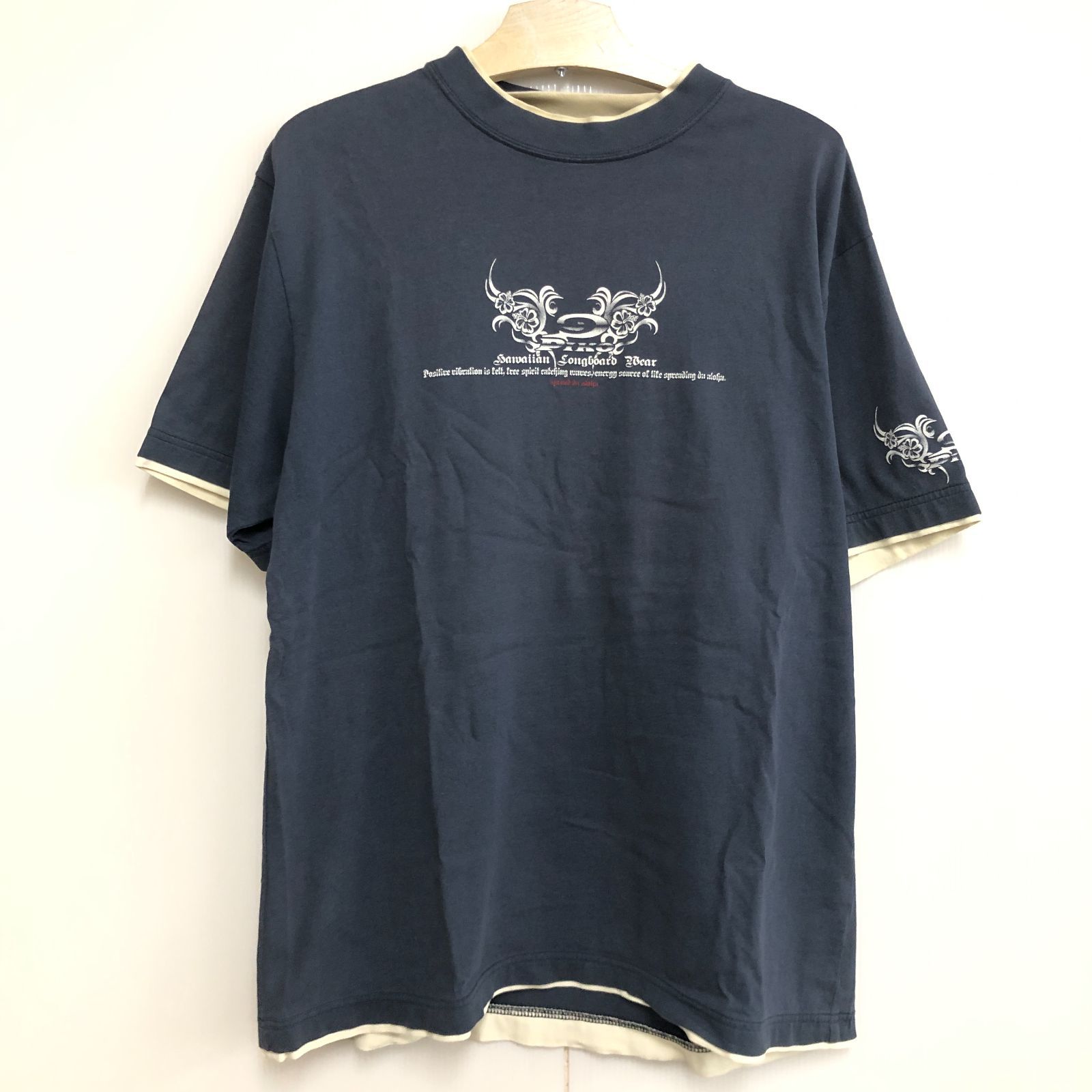 ファッションシーンで話題のこれから流行るブランド12選 90's 最終価格 PIKO ネイビー系 Lサイズ Tシャツ メンズ ピコ トップス