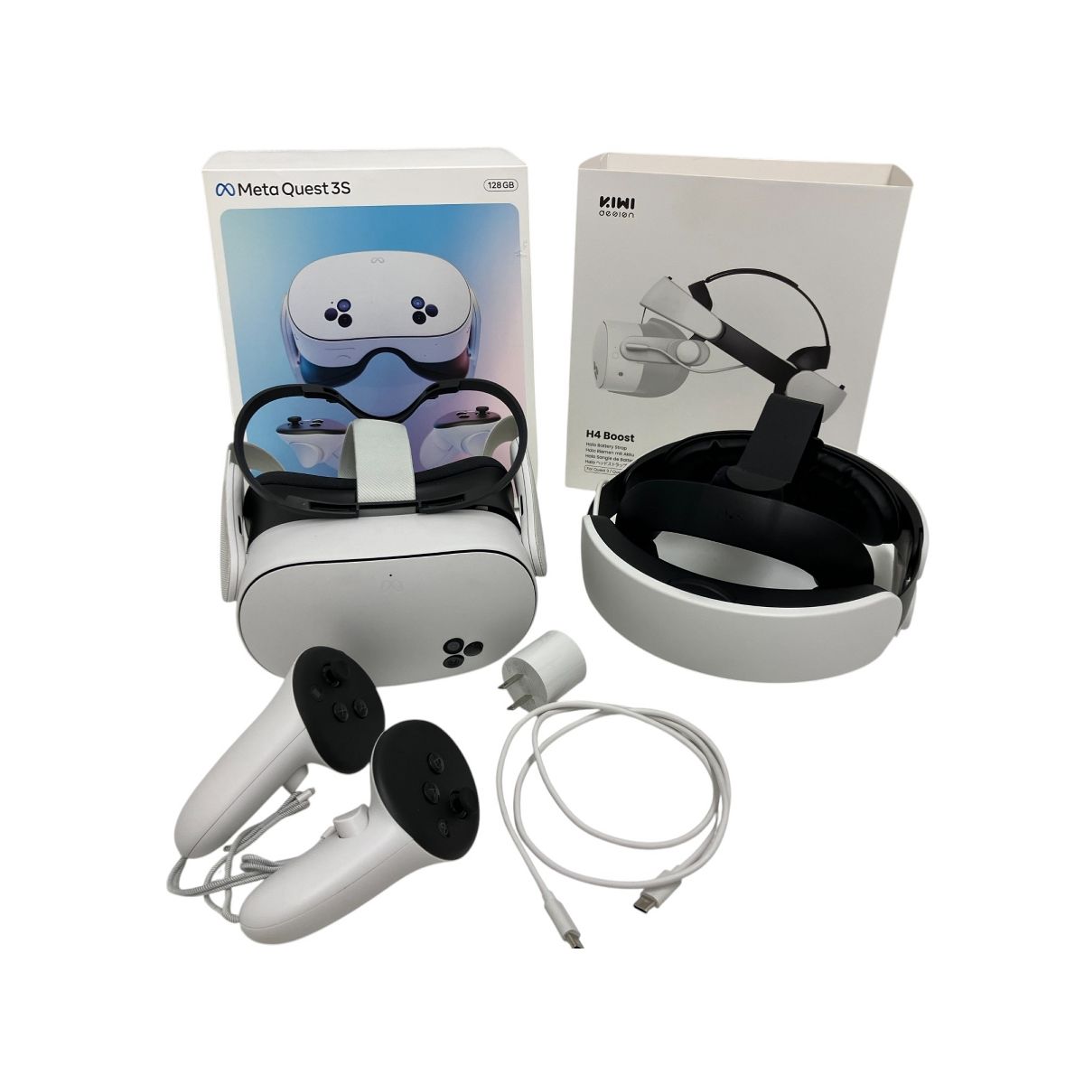 Meta Quest 3S P97 128GB ホワイト VRヘッドセット KIWI H4