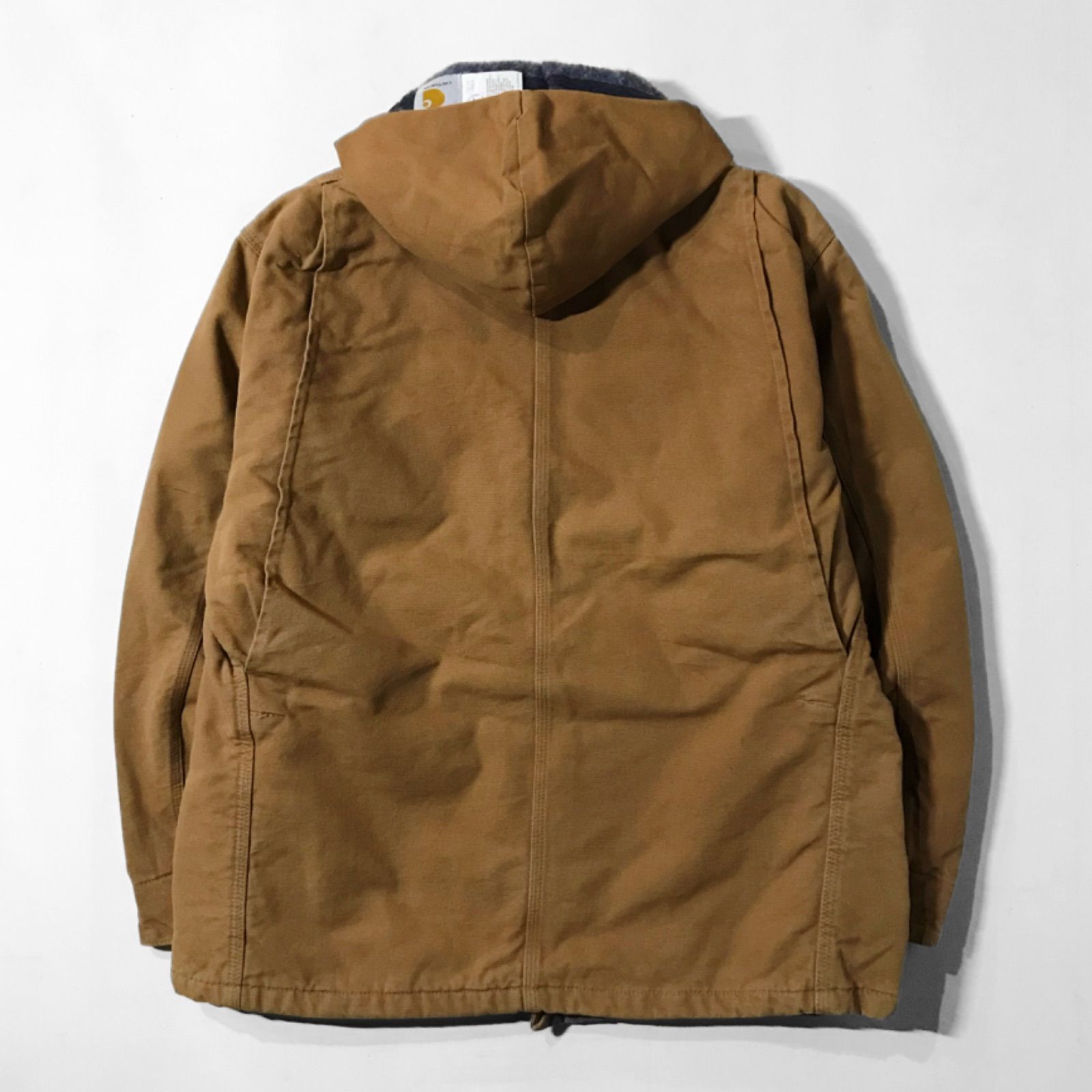 80s ヴィンテージ USA製 カーハート Carhartt フード付 ブランケット裏 ダック チョア コート 44 キャメル 星タグ ビンテージ  オールド カバーオール ジャケット ワーク アメリカ製 - メルカリ