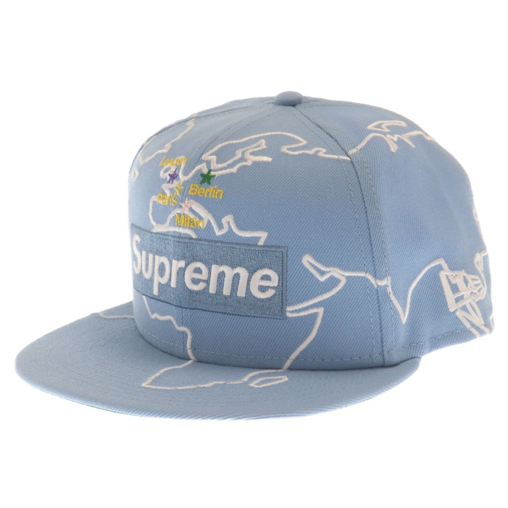 SUPREME (シュプリーム) 23AW × New Era Worldwide Box Logo ニューエラ ワールドワイド ボックスロゴ ベースボールキャップ 帽子 ブルー