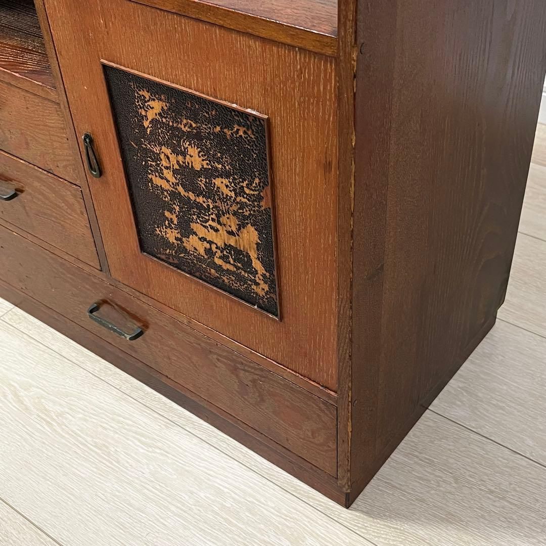 そ76)ヴィンテージ 茶箪 笥飾り棚 茶箪笥 タンス たんす 茶道具