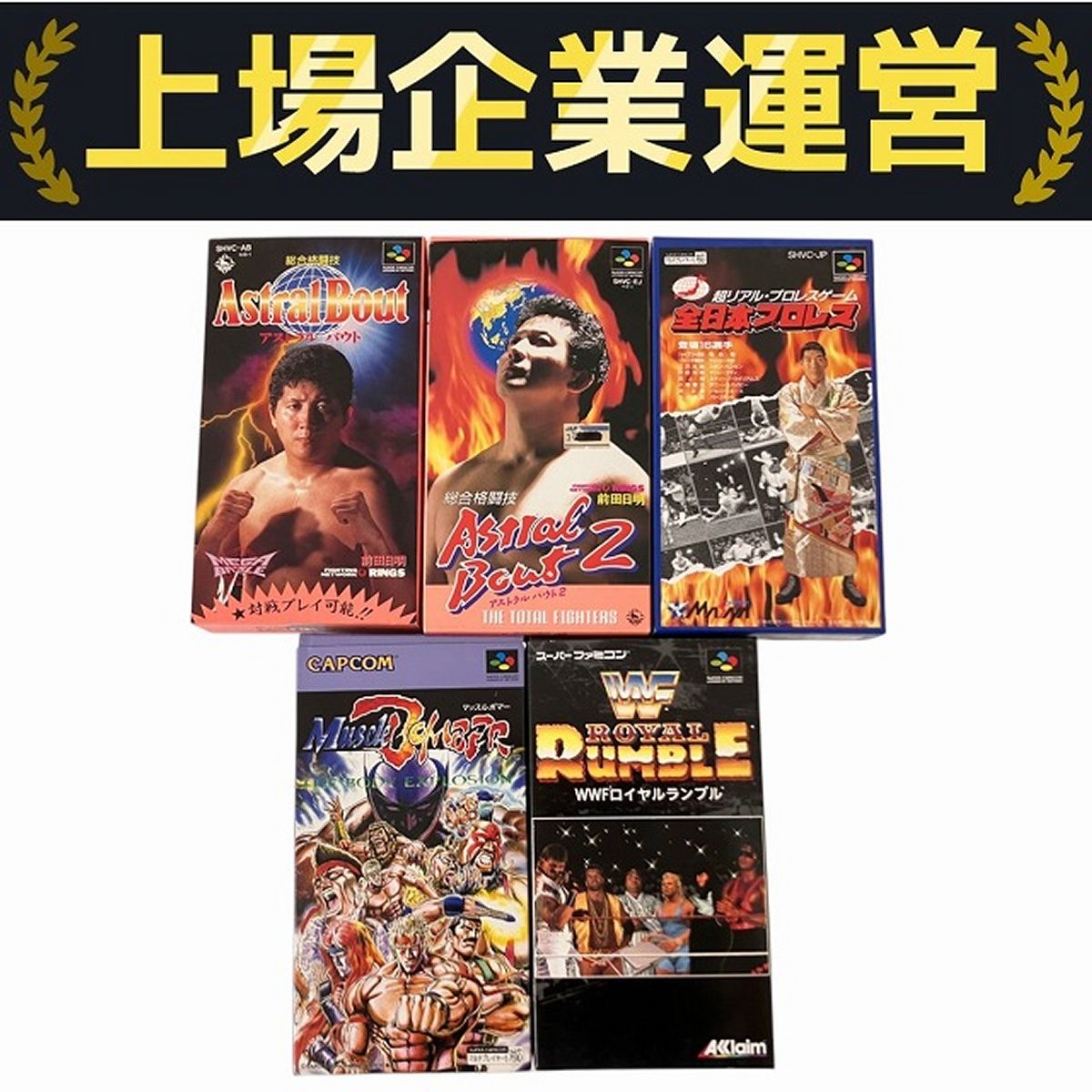 メーカー混合 スーパーファミコン 全日本プロレス等 プロレス
