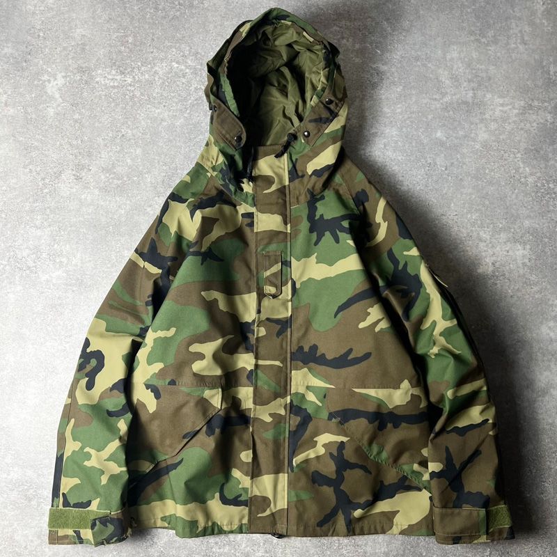 90s US ARMY 米軍実物 ECWCS 1st Gen 後期 ウッドランド カモ 迷彩 ゴアテックス ジャケット L-S / 90年代 オールド ミリタリー