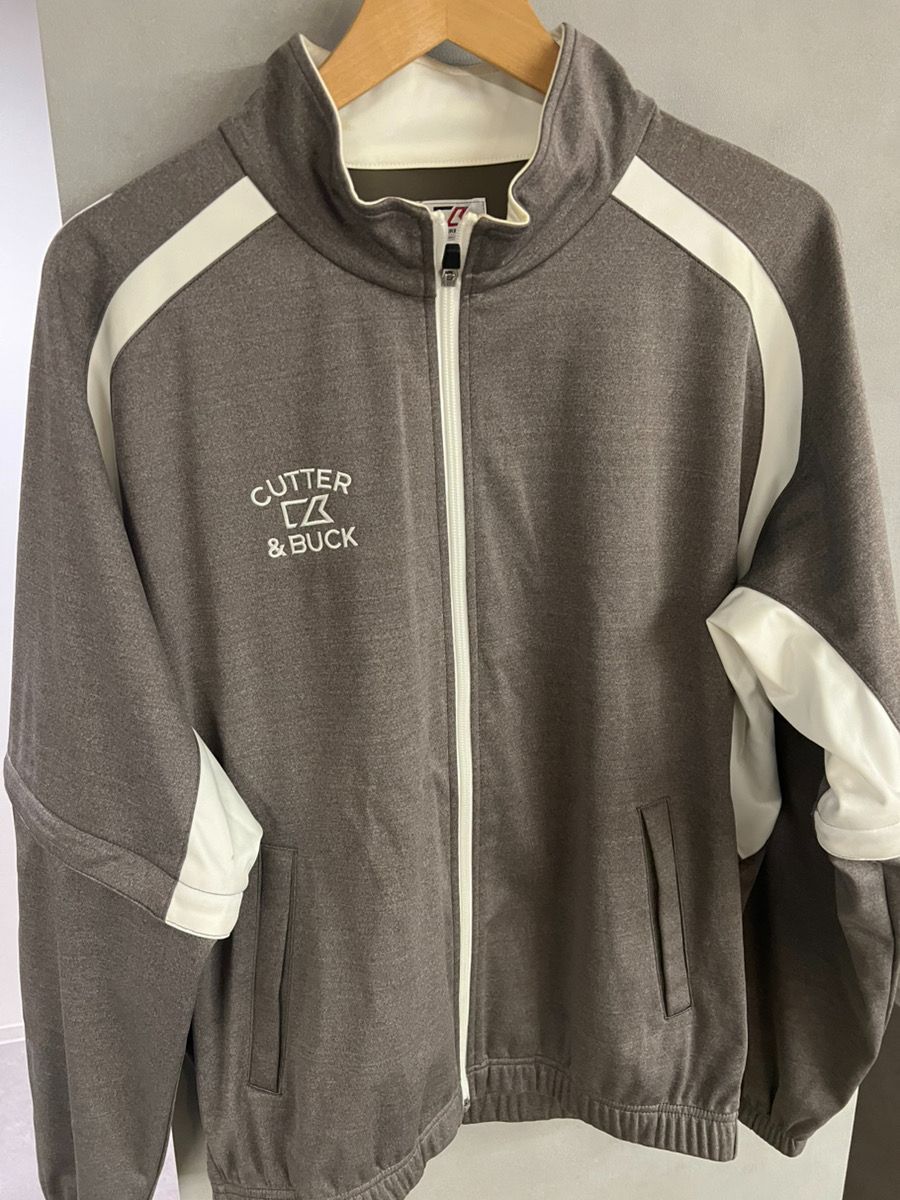Cutter＆Buck　グレー白　ジャージ　L