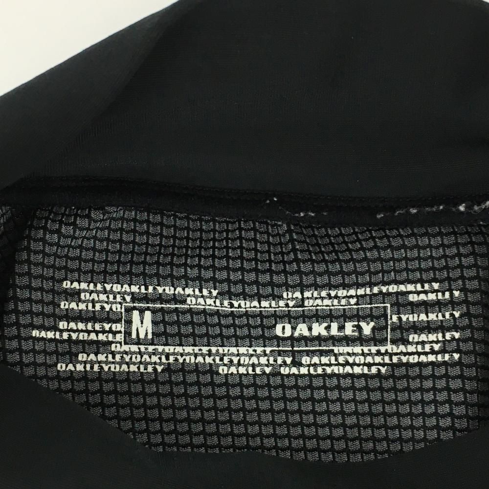 Oakley - OAKLEY ハイネック 長袖 トップス 刺繍ロゴデザイン M ブラック OAKLEY ハイネック 長袖 トップス 刺繍ロゴデザイン M ブラック