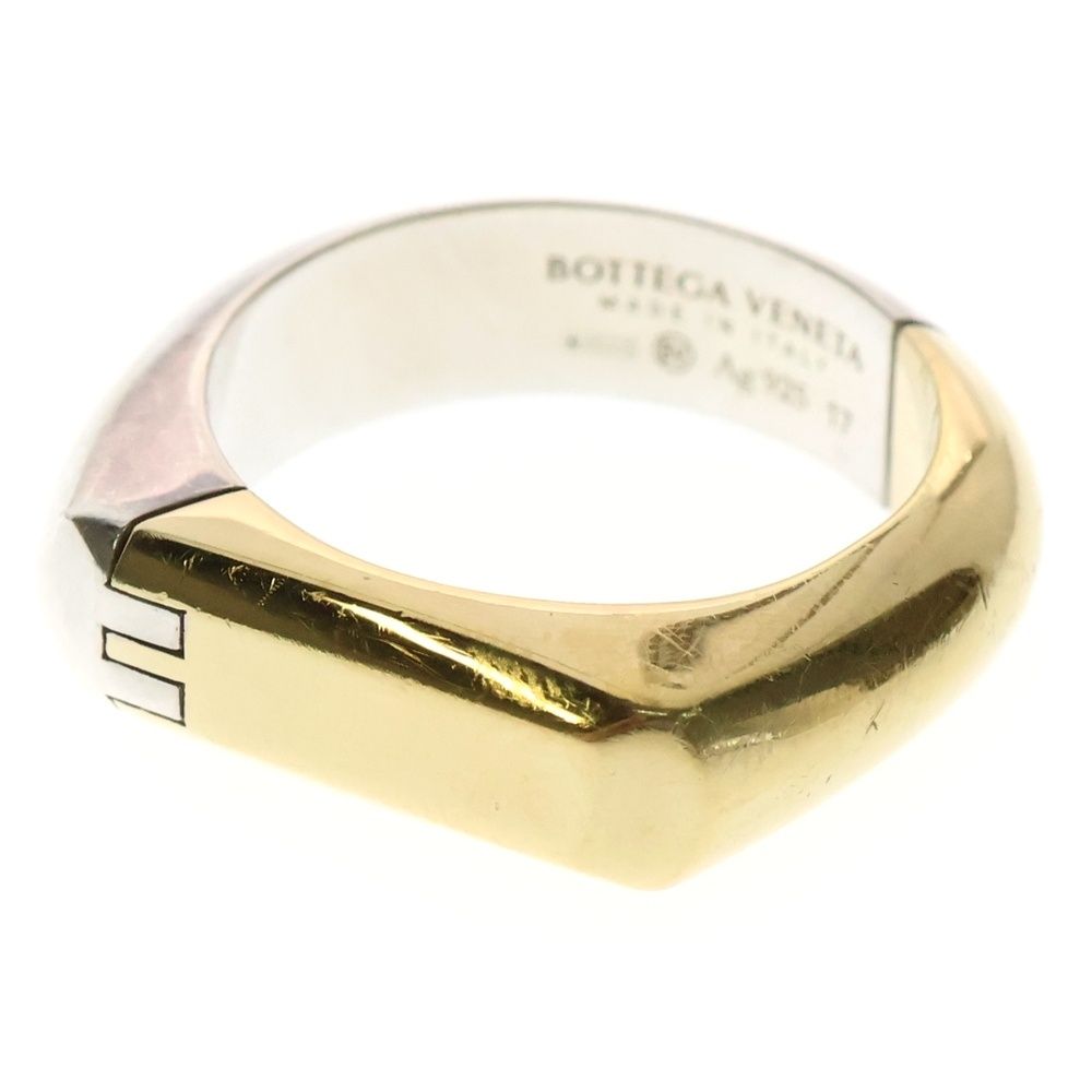 BOTTEGA VENETA 18KGP ゴールドプレート シルバーリング BOTTEGA VENETA 18KGP ゴールドプレート シルバーリング