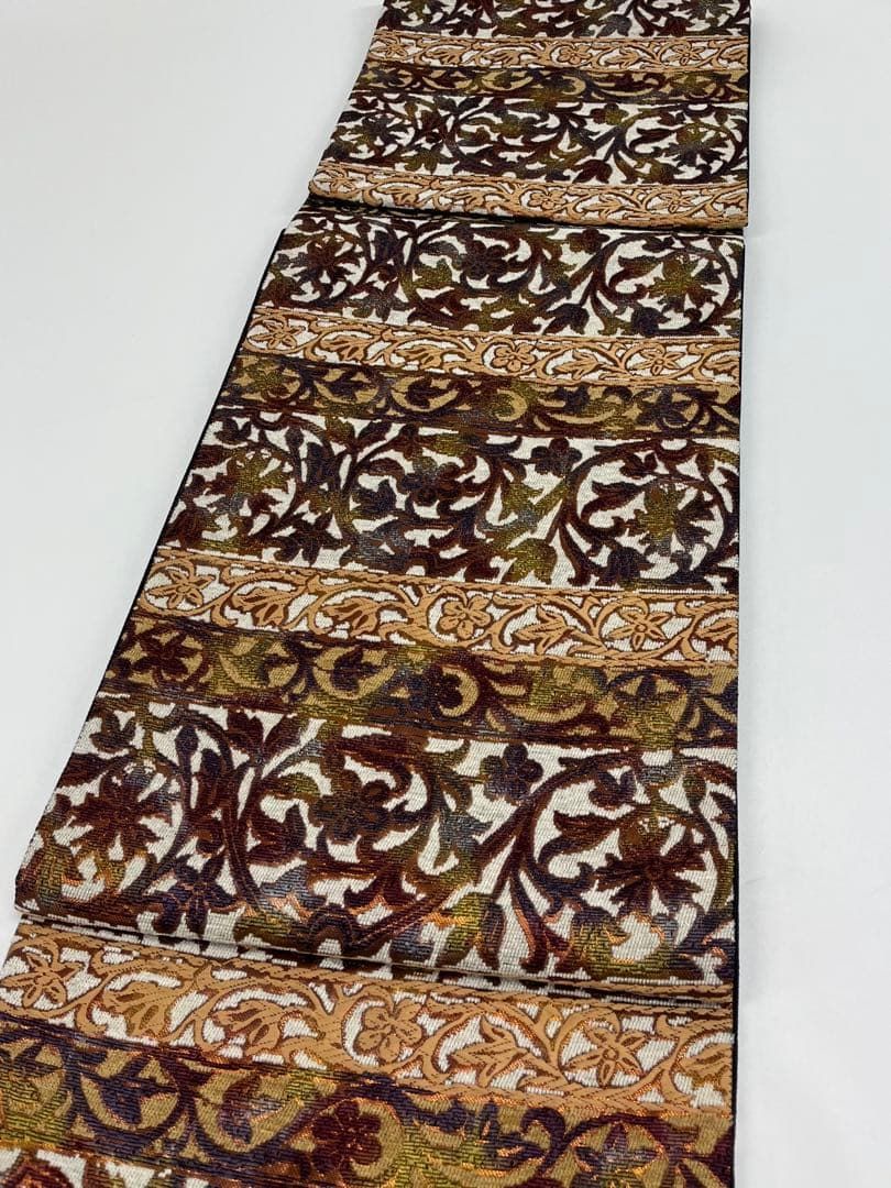 輪奈織 輪奈ビロード ループ織 袋帯 正絹 六通