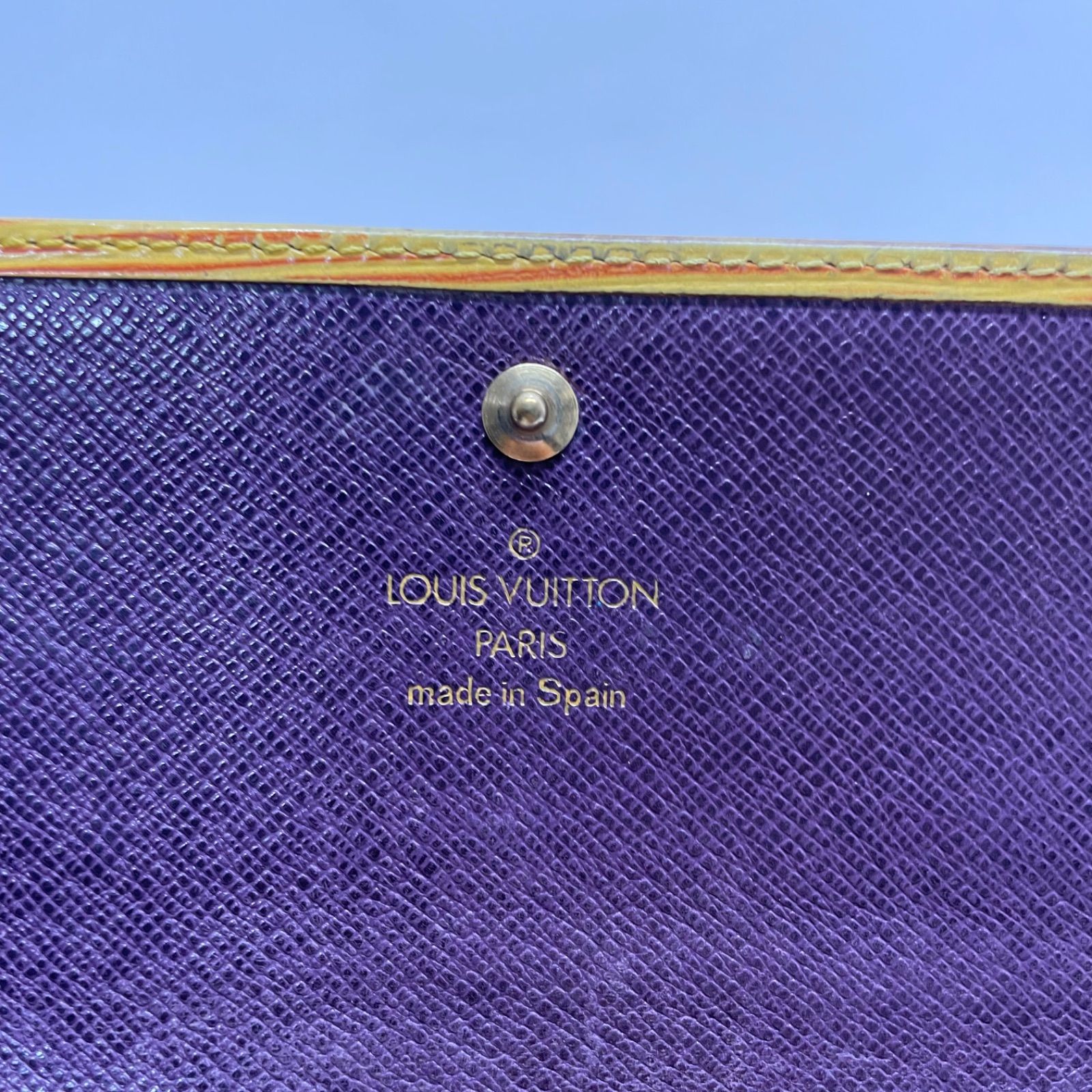 LOUIS VUITTON ルイヴィトン　折財布　エピ　イエロー　黄色　レザー 2277 LOUIS VUITTON ルイヴィトン エピ イエロー 長財布 三