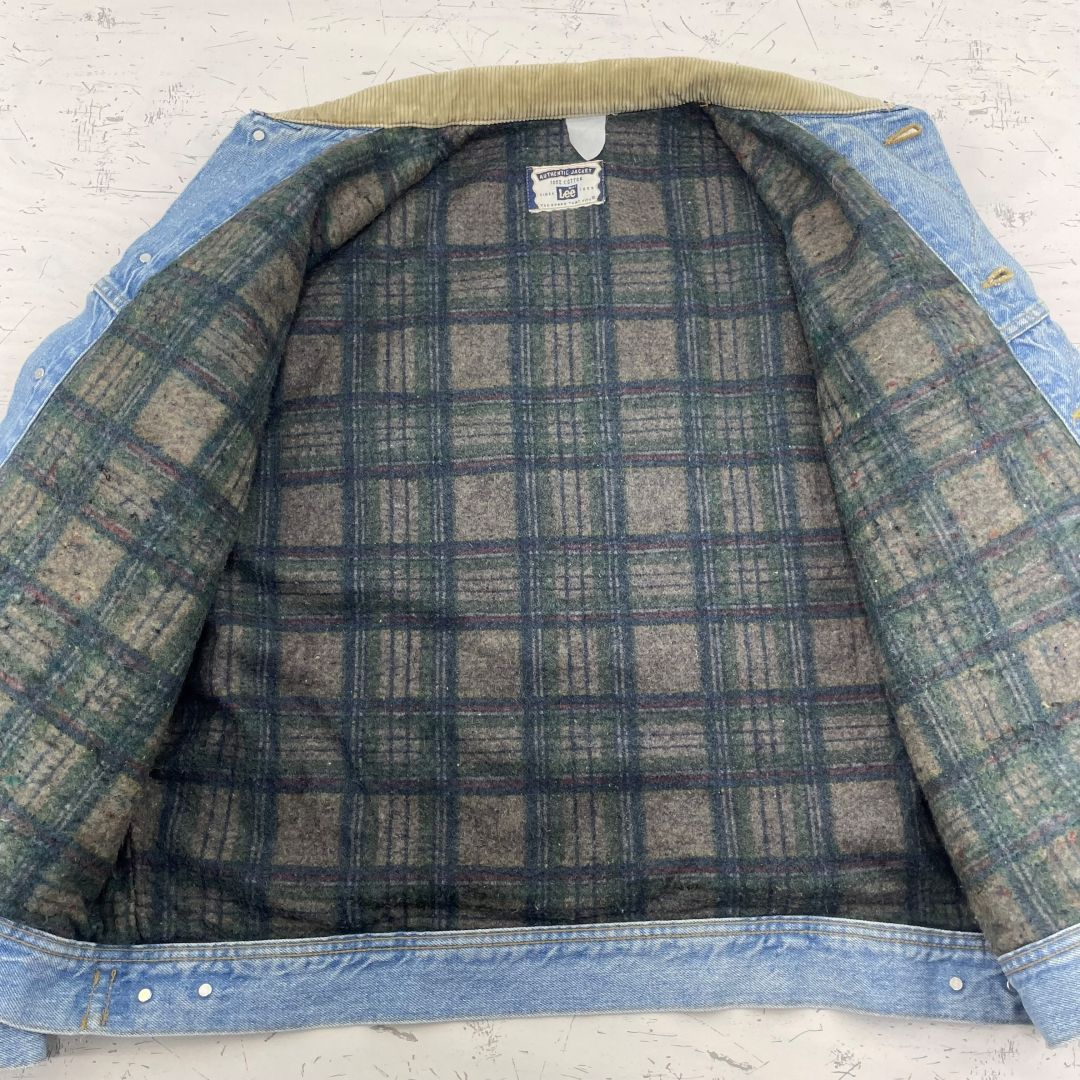 US古着・90's】Lee AUTHENTIC JACKET デニムジャケット Gジャン 総裏地 