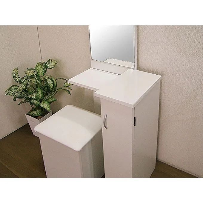 新品・未開封・国産品：ドレッサー姿見「ユッキー」ダークブラウン色