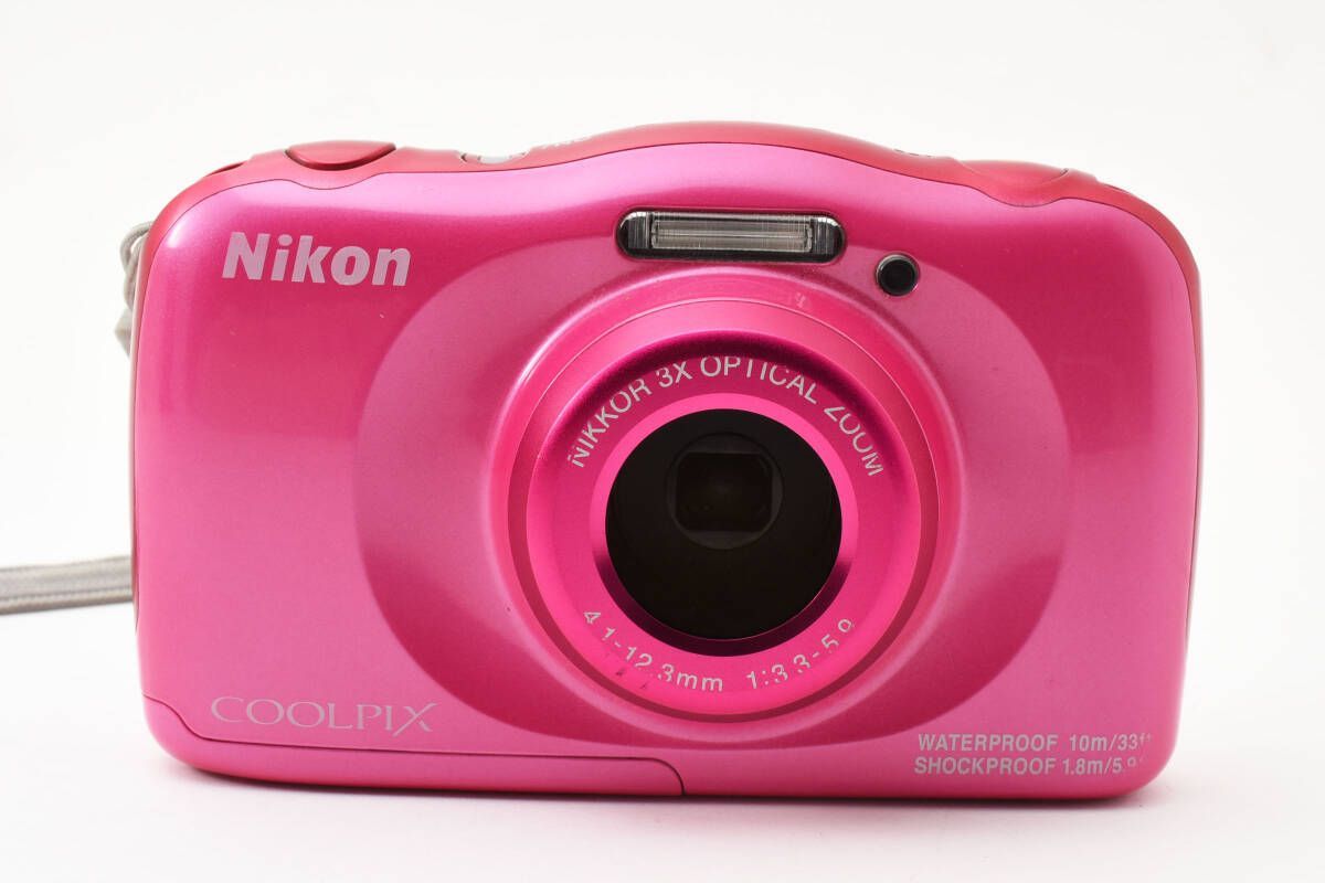 ☆実用品☆ニコン Nikon COOLPIX W100 ピンク コンパクトデジタルカメ