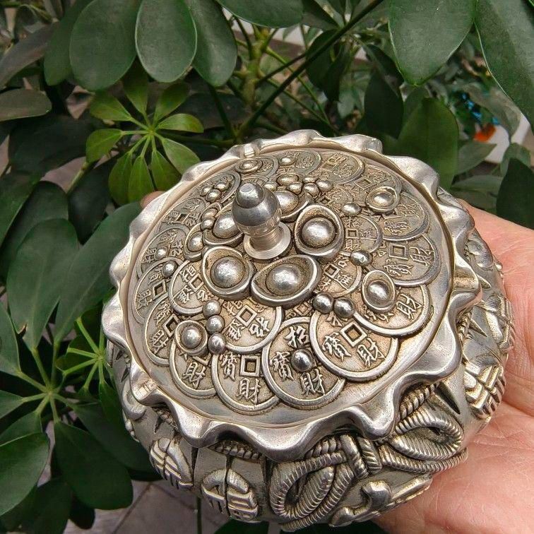 銅 細工 金銀満倉銭袋貯蔵タンク 工芸品 美術品 置物 銅 細工 金銀満倉銭袋貯蔵タンク 工芸品 美術品 置物