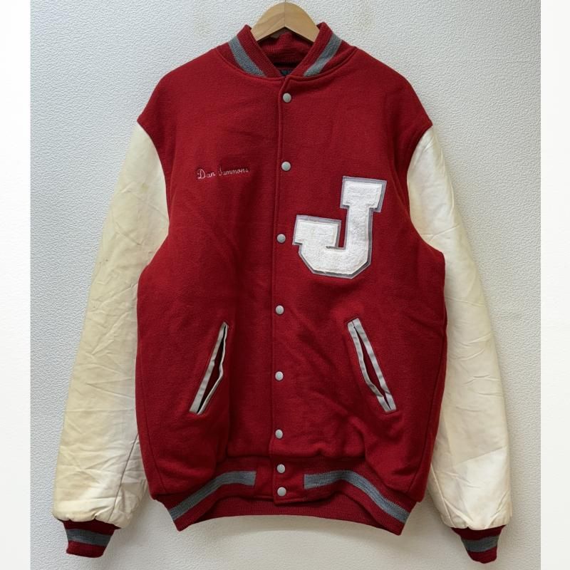 USED 古着 ジャケット、上着 ジャンパー、ブルゾン NEFF USA製 ビッグサイズ ワッペン JOHNSTOWN バスケ 刺繍 スタジャン バーシティ