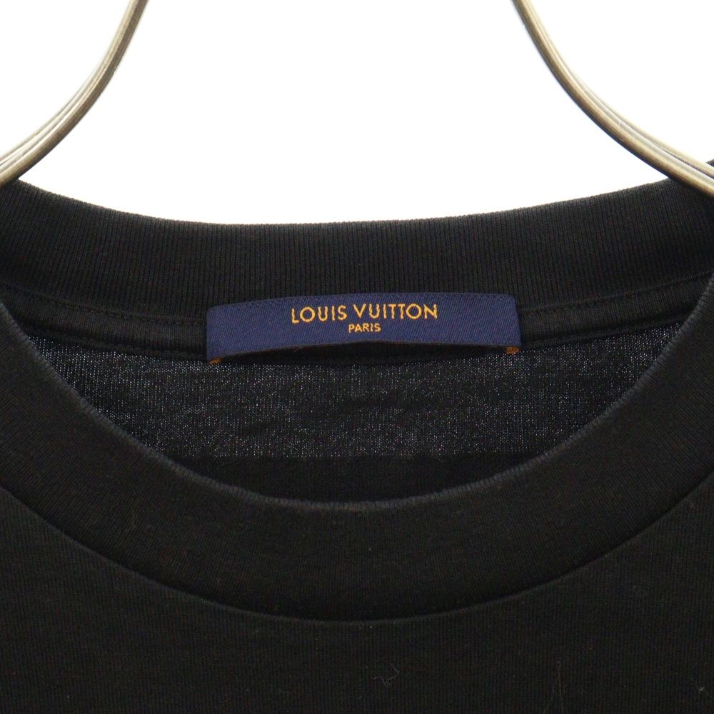LOUIS VUITTON ルイヴィトン 23SS LVフェード プリンテッド ロングスリーブ 長袖Tシャツ カットソー ブラック RM231M NPG HOY31W
