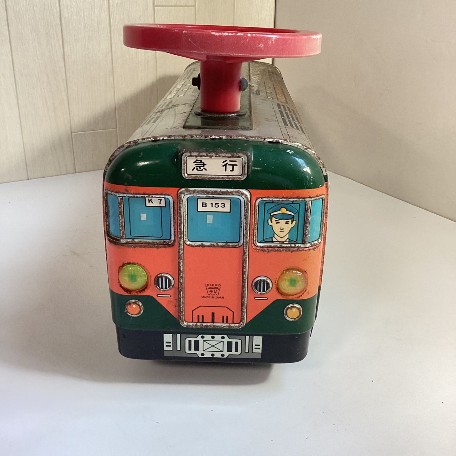 イチコー ICHIKO ブリキ電車 JR 昭和レトロ 子供の乗り物おもちゃ …e.s