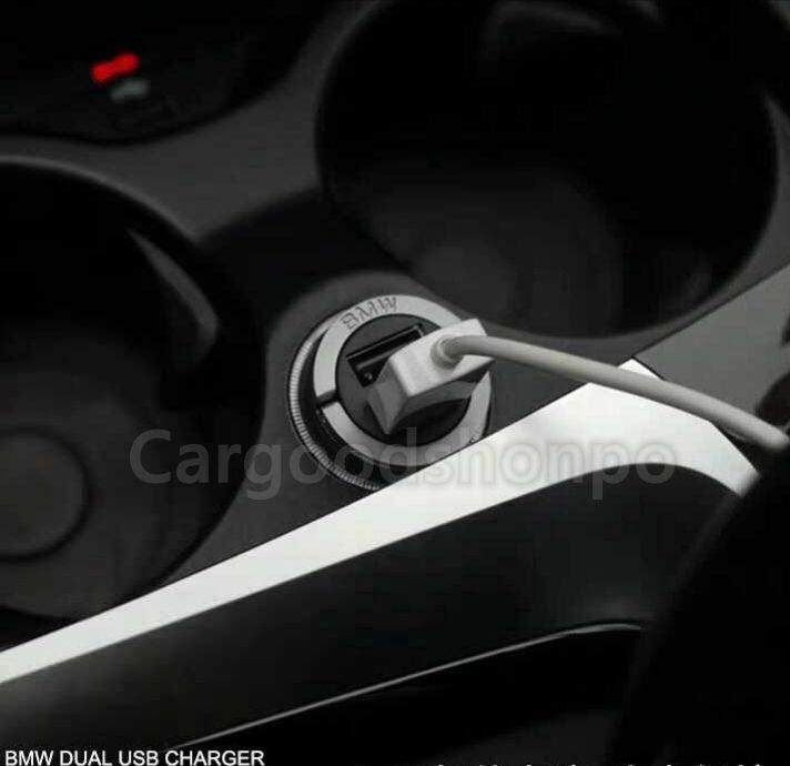 ★新品BMW純正 デュアルUSBチャージャー iPhone Android スマホ充電　全車種対応　送料無料 BMW 純正 デュアル USB チャージャー シガーソケット グッズ スマホ